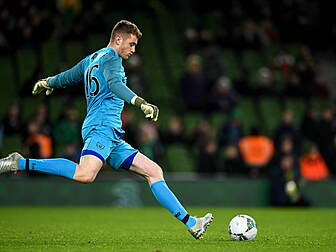 Ireland goalkeeper Mark Traver...